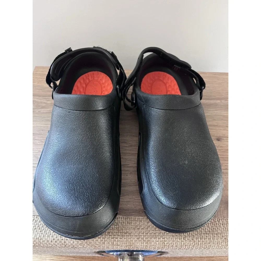 Crocs Bistro LiteRide Work Clogs Black Slip Resistant Shoes Mens 10 Womens 12 O1